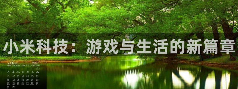 奇亿娱乐平台官网入口：小米科技：游戏与生活的新篇章